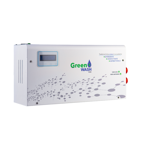 Green wash dispositivo che ti permette di lavare senza detersivi trasformando l'acqua in un potente detergente igienizzante disinfettante antibatterico 3