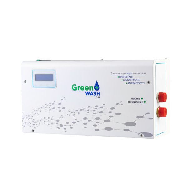 Green wash dispositivo che ti permette di lavare senza detersivi trasformando l'acqua in un potente detergente igienizzante disinfettante antibatterico 4