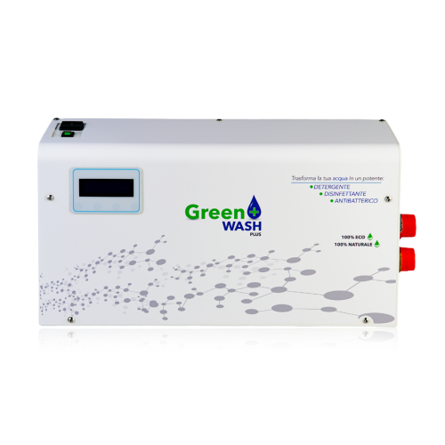 Dispositivo per lavare bucato e superfici senza prodotti chimici "Green Wash Plus"